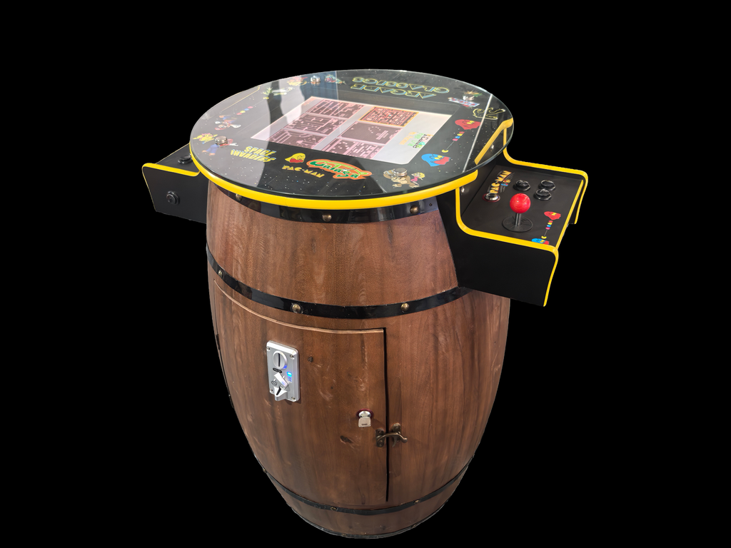 Classic Design - Yellow - Two Player Barrel Arcade Machine
