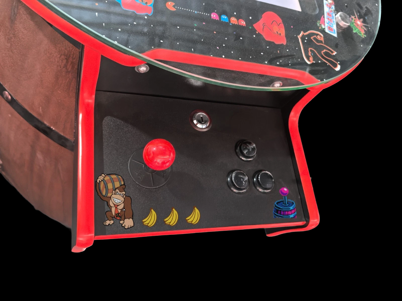 Donkey Kong Design - Red - Two Player Barrel Arcade Machine
