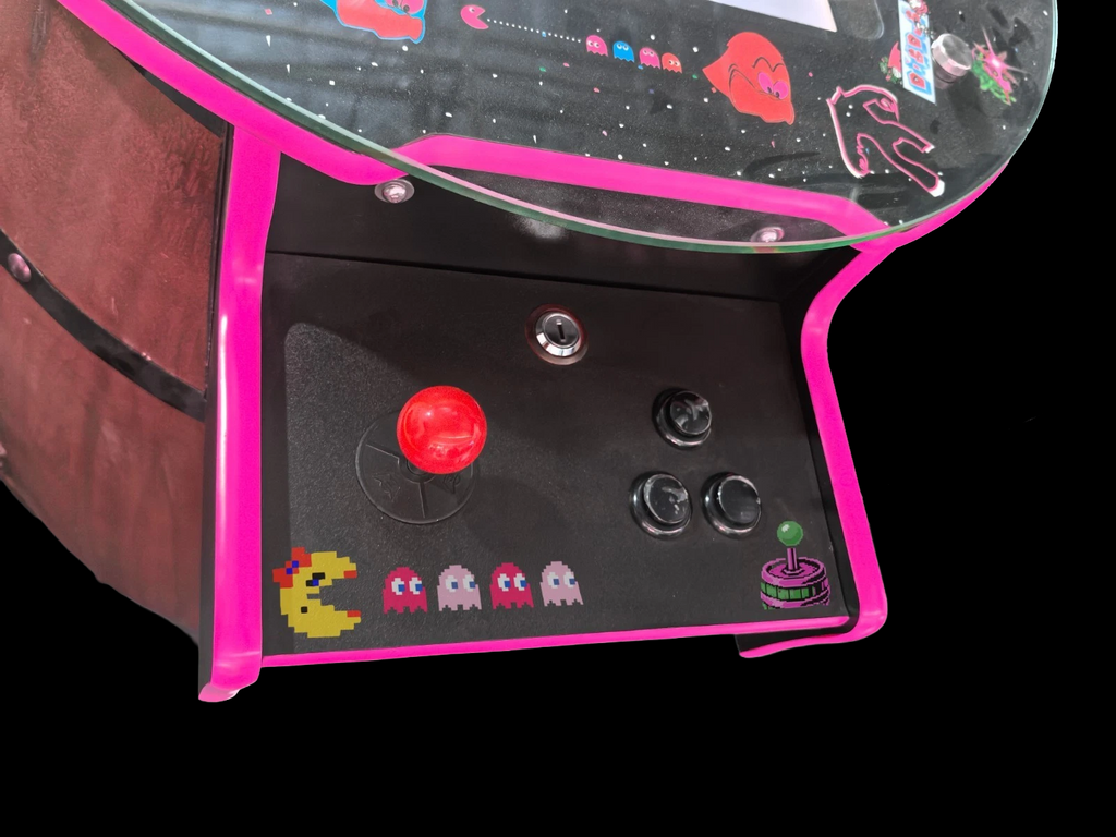 Ms. Pacman Design - Pink - Two Player Barrel Arcade Machine
