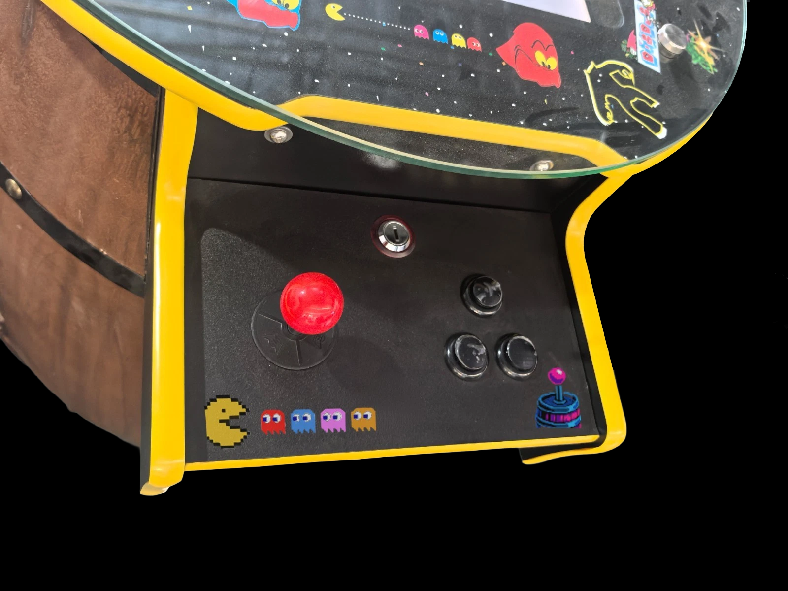 Classic Design - Yellow - Two Player Barrel Arcade Machine