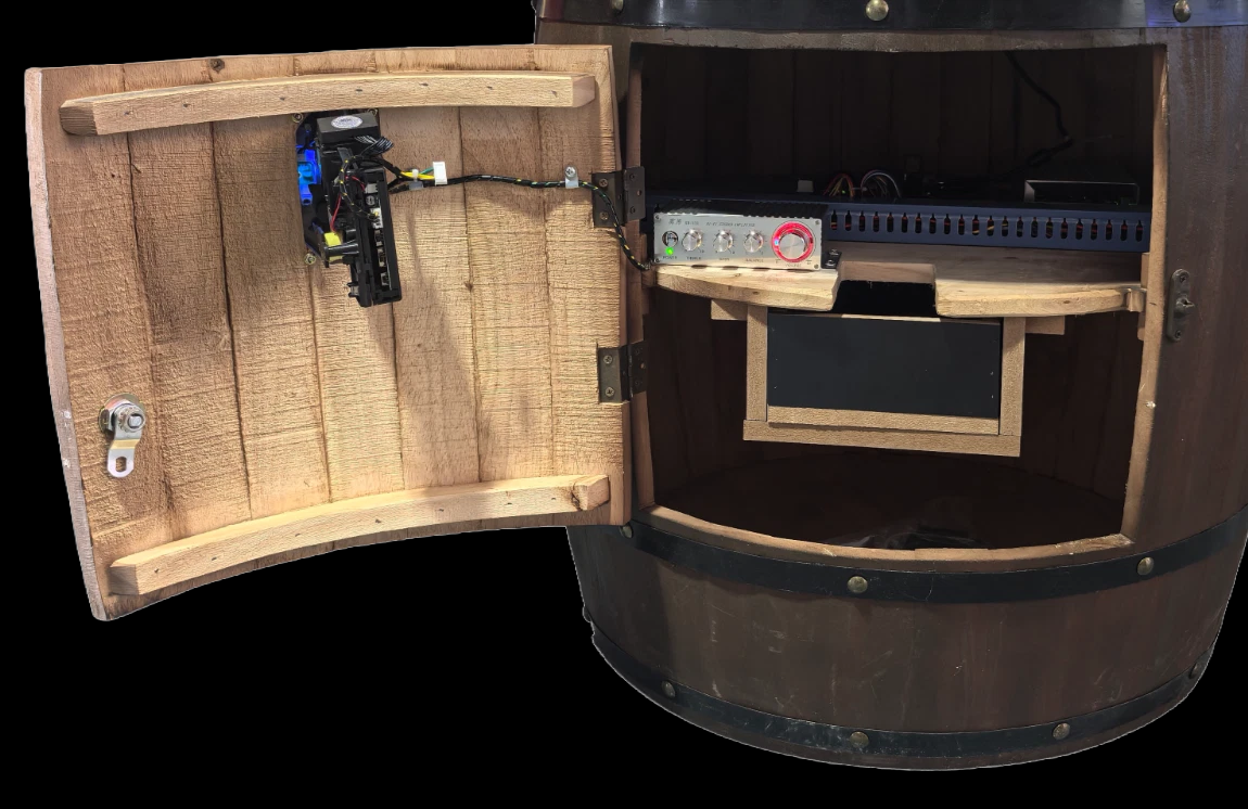 Donkey Kong Design - Red - Two Player Barrel Arcade Machine